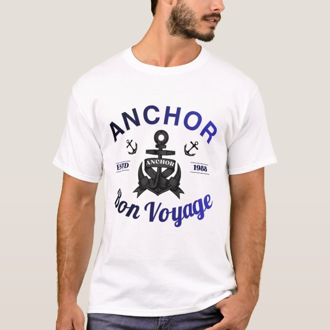 Anchor Bon Voyage T-Shirt (Front)