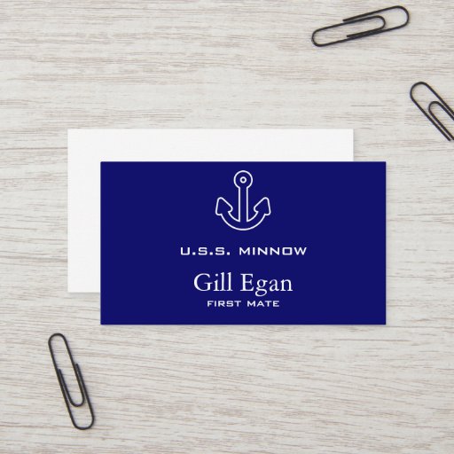 Customizable Anchor Business Card Template