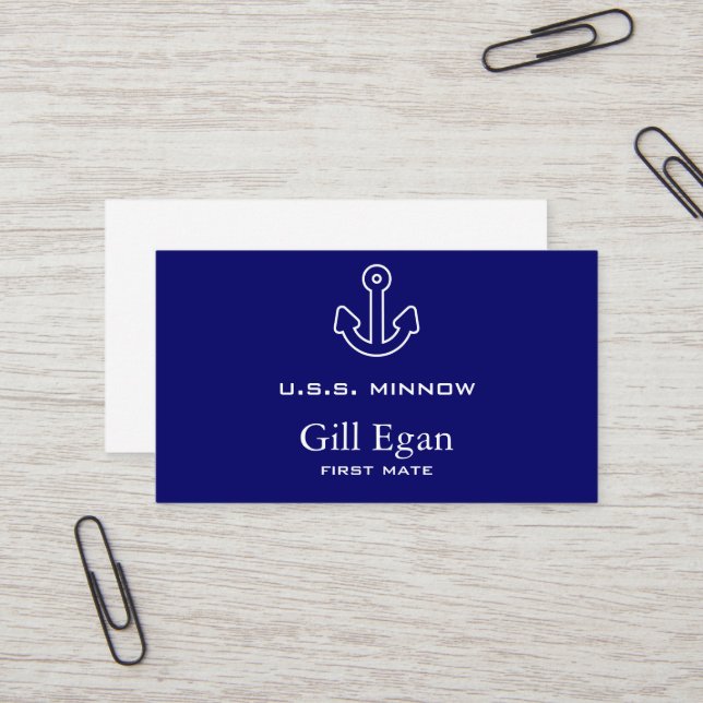 Anchor Business Card (Front/Back In Situ)