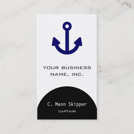 Customizable Anchor Business Cards