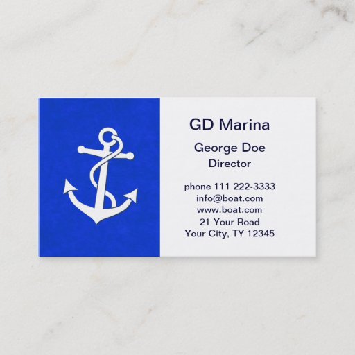 Customizable Anchor Business Card Template