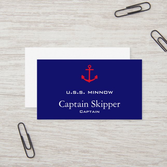 Anchor Business Card (Front/Back In Situ)
