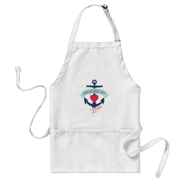 Anchor By Love Adult Apron (Front)