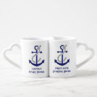 Nautical Captain and First Mate Couple's Coffee Mug Set | Zazzle.com