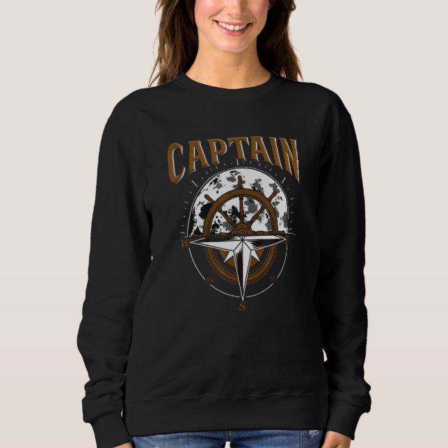 Anchor Captain Of The Boat Sweatshirt (Front)