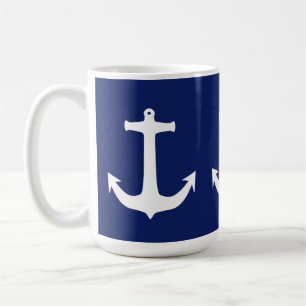 Anchor Captain Sail Sailing Maritime Sea Coffee Mug