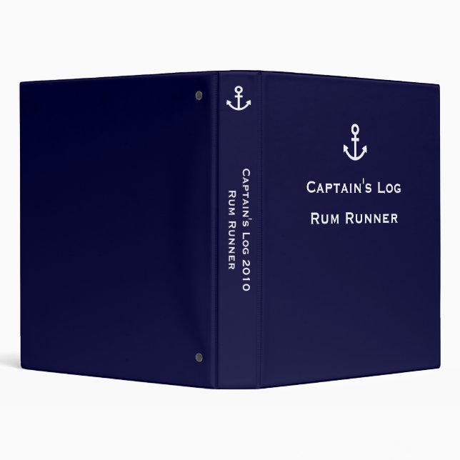Anchor Captain's Log 3 Ring Binder (Background)