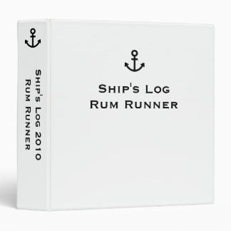 Anchor ~ Captain's Log Changeable Year Binder