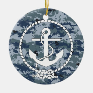 Anchor Ceramic Ornament
