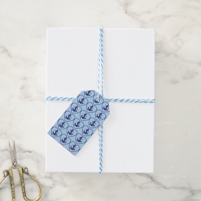 anchor chain hart gift tags (With Twine)