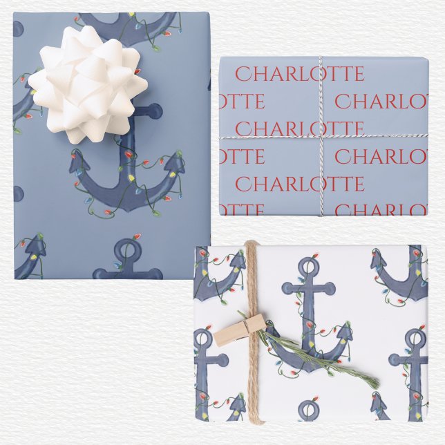 Anchor Christmas  Wrapping Paper Sheets (Creator Uploaded)