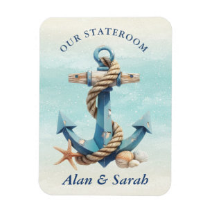 Anchor Cruise Ship Stateroom Magnet