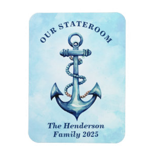Anchor Cruise Ship Stateroom Magnet
