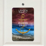 Anchor Cruise Stateroom Cabin Door Marker Reunion Magnet<br><div class="desc">cruise anchor family reunion water gold ship ocean cruise trip stateroom door marker couple coupless cabin cruises</div>
