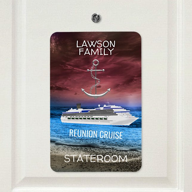 Anchor Cruise Stateroom Cabin Door Marker Reunion Magnet (Creator Uploaded)