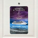 Anchor Cruise Stateroom Door Marker Anniversary Magnet<br><div class="desc">cruise ship anchor wedding couple anniversary retirement travel water gold ship ocean cruise trip stateroom door marker couple coupless cabin cruises</div>