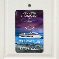 Anchor Cruise Stateroom Door Marker Anniversary