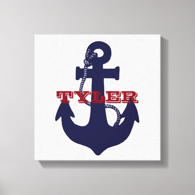 Anchor custom wrapped canvas print (Front)