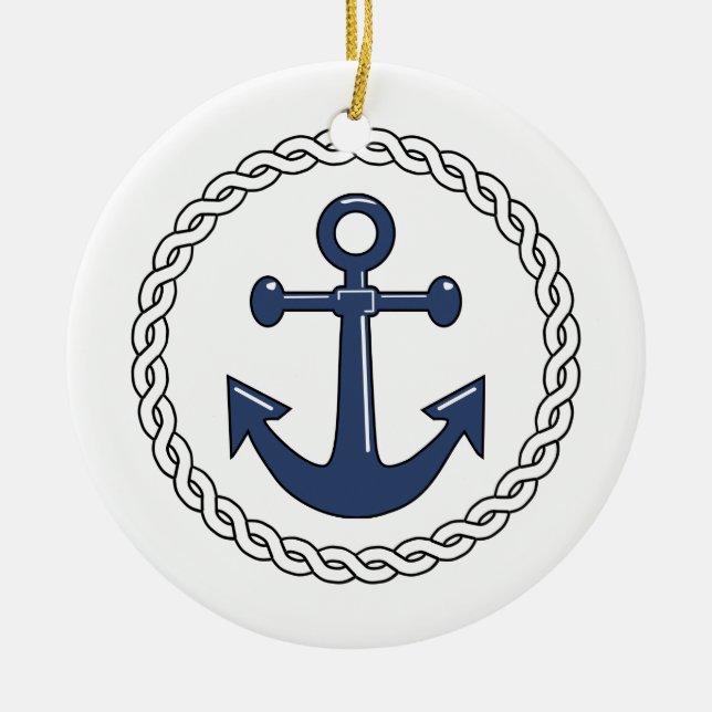 Anchor Dated Christmas Ornament (Front)
