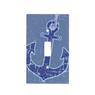 anchor decor navy nautical light switch cover