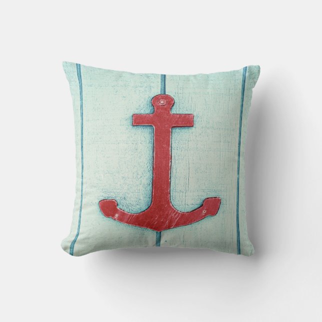 Anchor Décor Throw Pillow (Front)