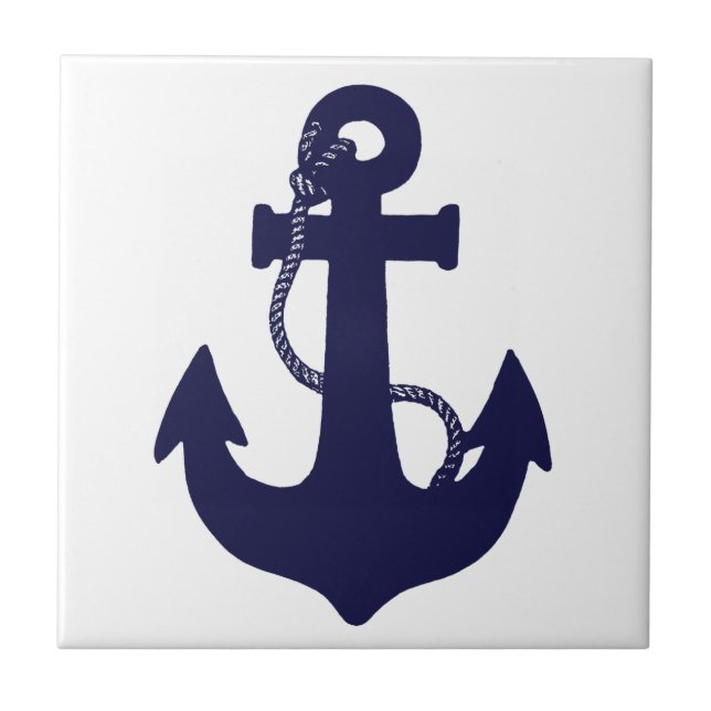 Anchor design ceramic tile (Front)