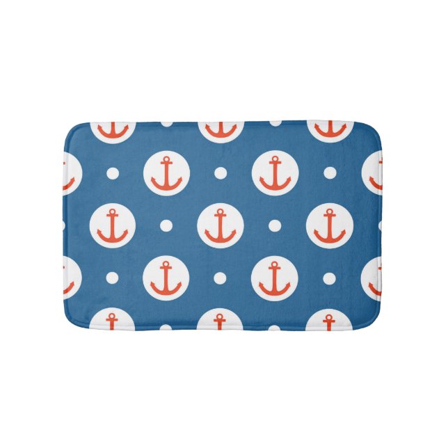 Anchor Dots Bathroom Mat (Front)