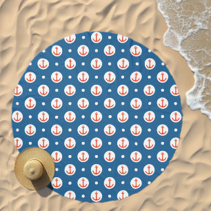 Anchor Dots Beach Towel