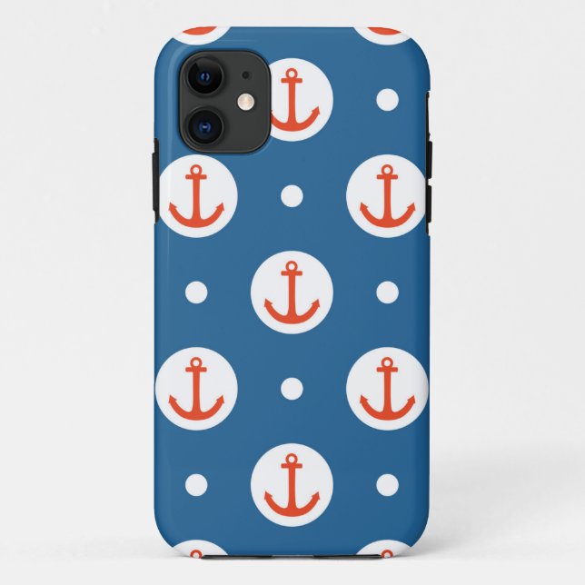 Anchor Dots Case-Mate iPhone Case (Back)
