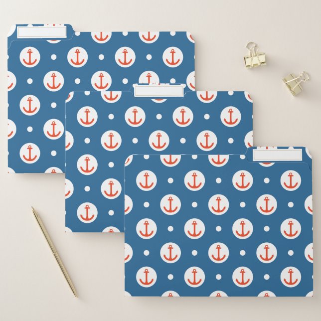 Anchor Dots File Folder (Set)