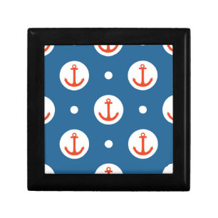 Anchor Dots Keepsake Box
