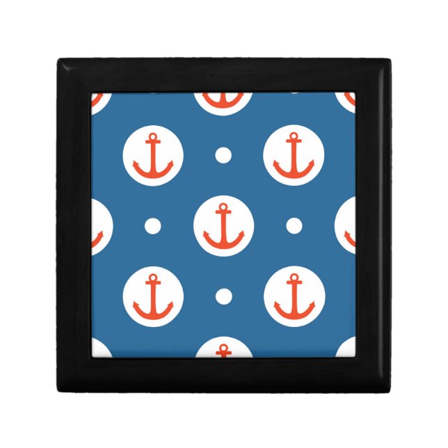 Anchor Dots Keepsake Box (Front)