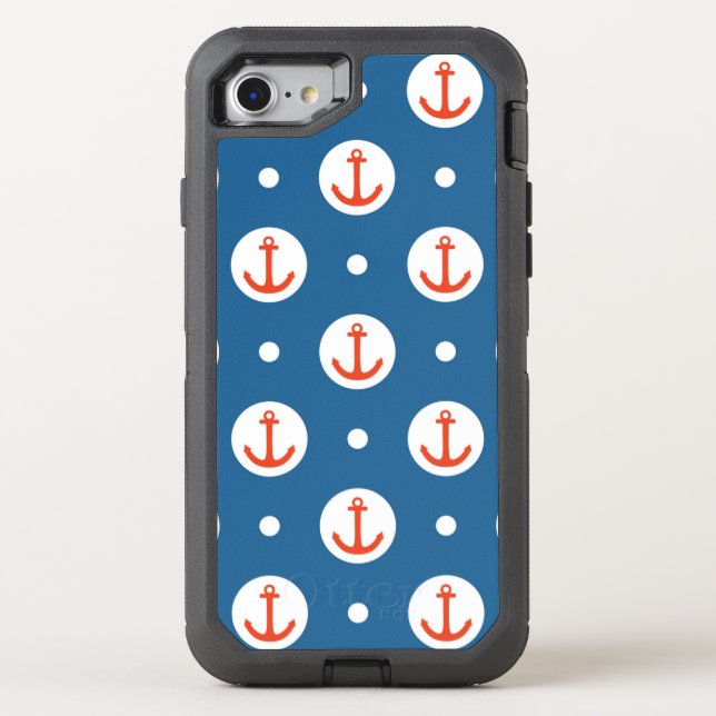 Anchor Dots Otterbox iPhone Case (Back)