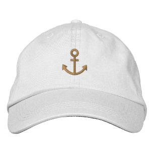 Anchor Embroidered Baseball Cap