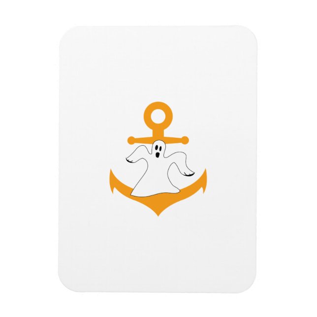 Anchor ghost Halloween Magnet (Vertical)