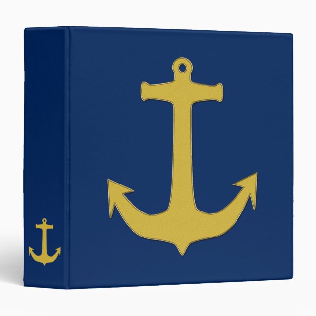 Anchor gold + your background & ideas binder (Front/Spine)