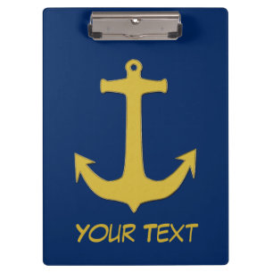 Anchor gold + your background & ideas clipboard