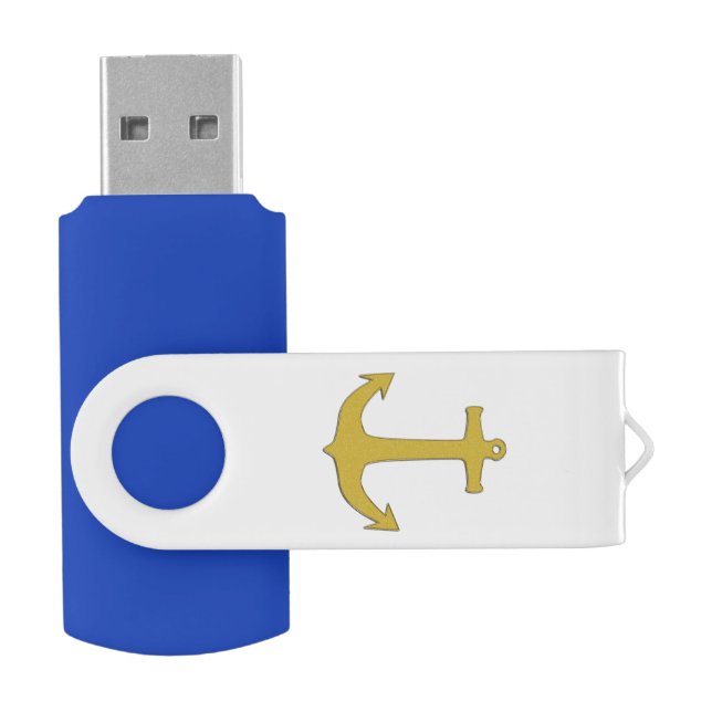 Anchor gold + your background & ideas flash drive (Opened)