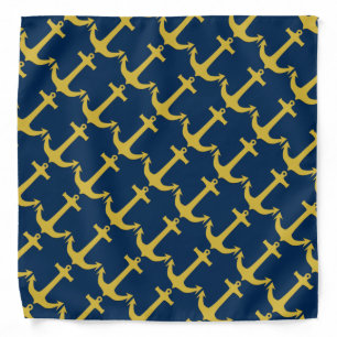 Anchor gold + your ideas bandana