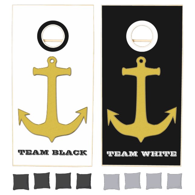 Anchor gold + your ideas cornhole set (Set)