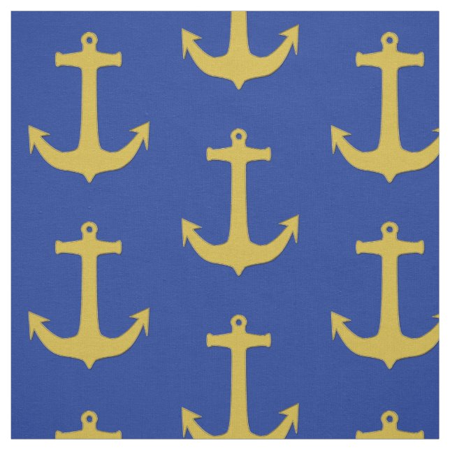 Anchor gold + your ideas fabric (Swatch)