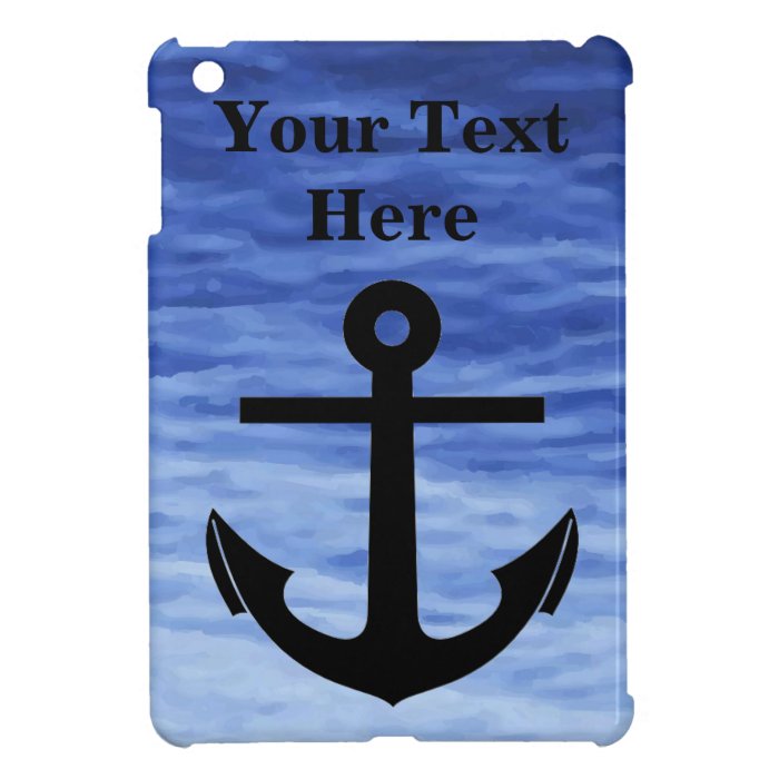 Anchor Graphic to personalize iPad Mini Cases