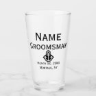 Anchor Groomsman Pint Glass Gift