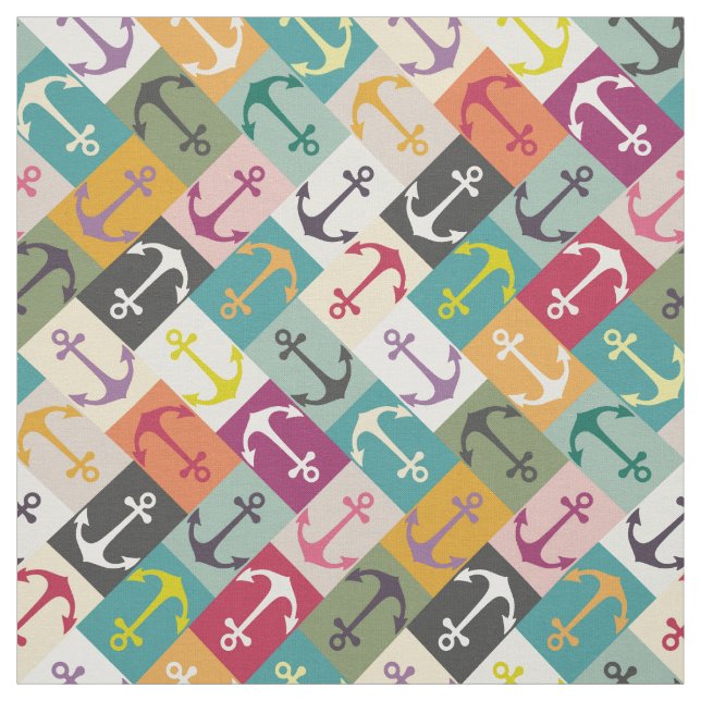 anchor herringbone mana fabric (Swatch)