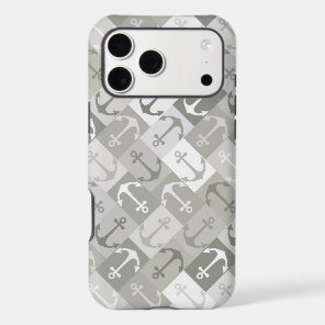 anchor herringbone mono iPhone 17 pro max case