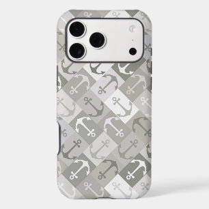 anchor herringbone mono iPhone 17 pro max case