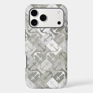 anchor herringbone mono iPhone 17 pro max case