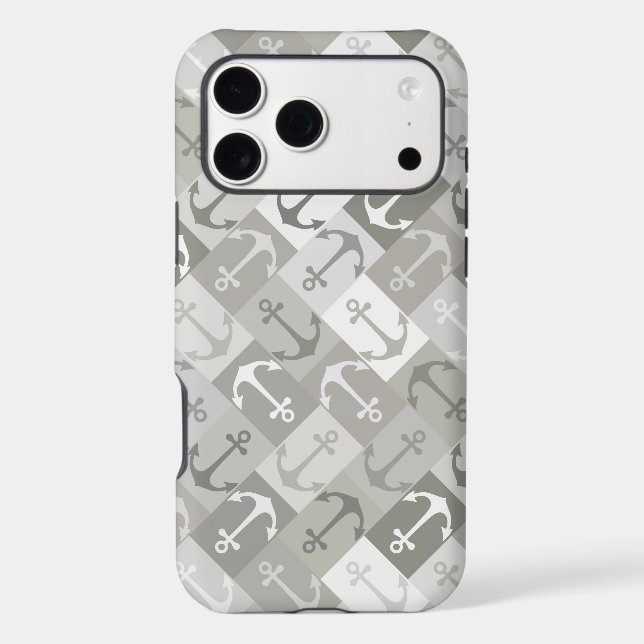 anchor herringbone mono Case-Mate iPhone case (Back)