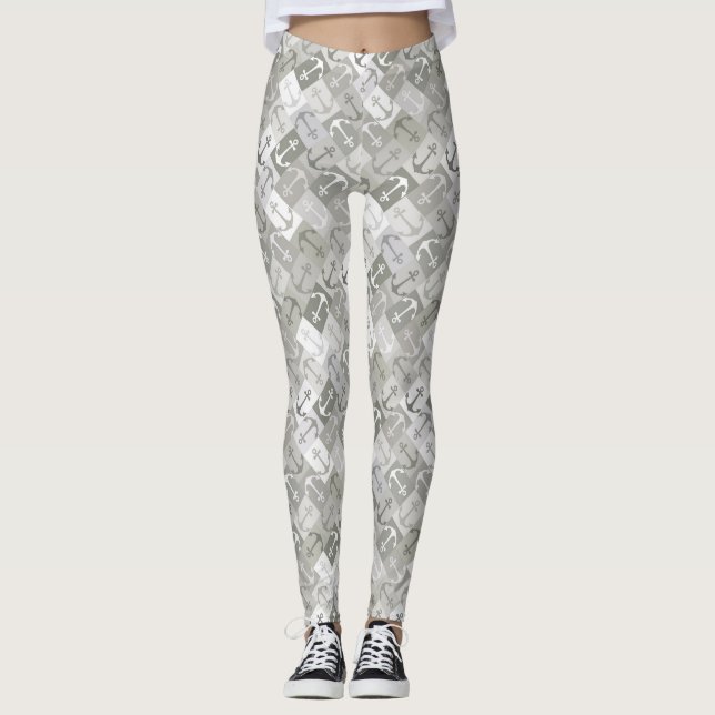 anchor herringbone mono leggings (Front)