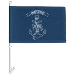 Anchor Home Is Where The Anchor Drops Boat Flag at Zazzle